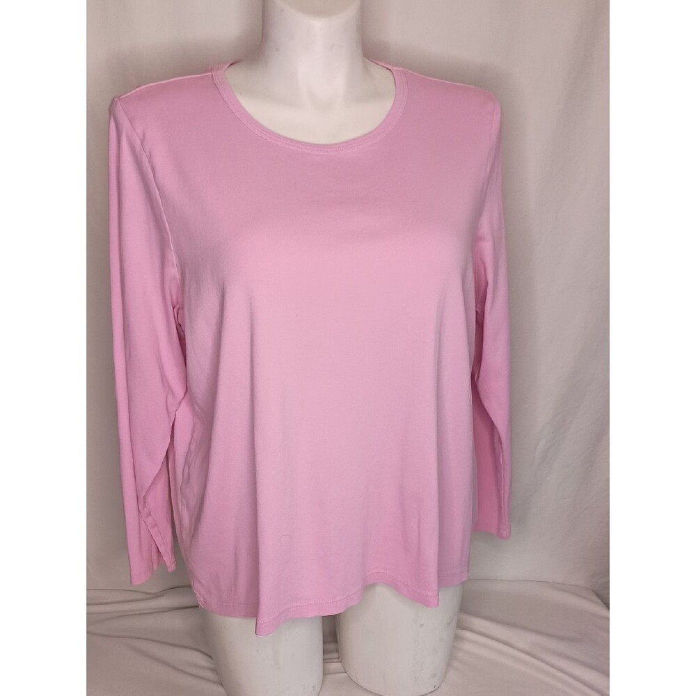 Women's Size 2X 100% Cotton Blouse Casual Pink